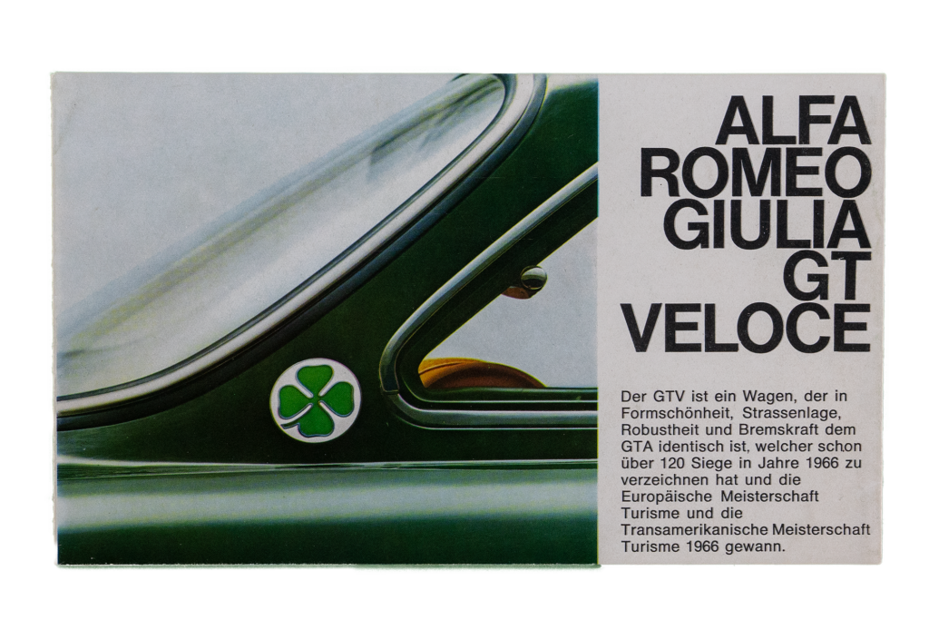 Historic car brochure from the ZÜRIRING collection