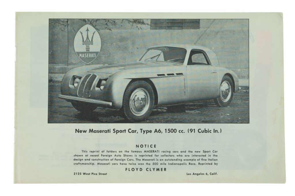 Historischer Autoprospekt aus der ZÜRIRING-Sammlung